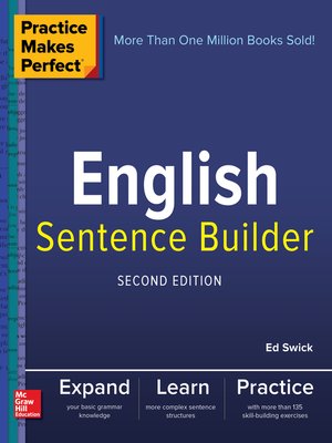 Practice Makes Perfect English Sentence Builder - ebook